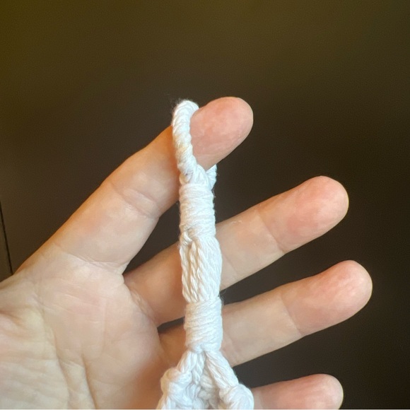 Mini Macrame Plant Hanger with Terra Cotta Pot - Picture 3 of 4